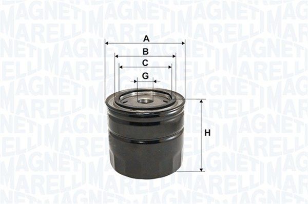 MAGNETI MARELLI Öljynsuodatin 152071760806